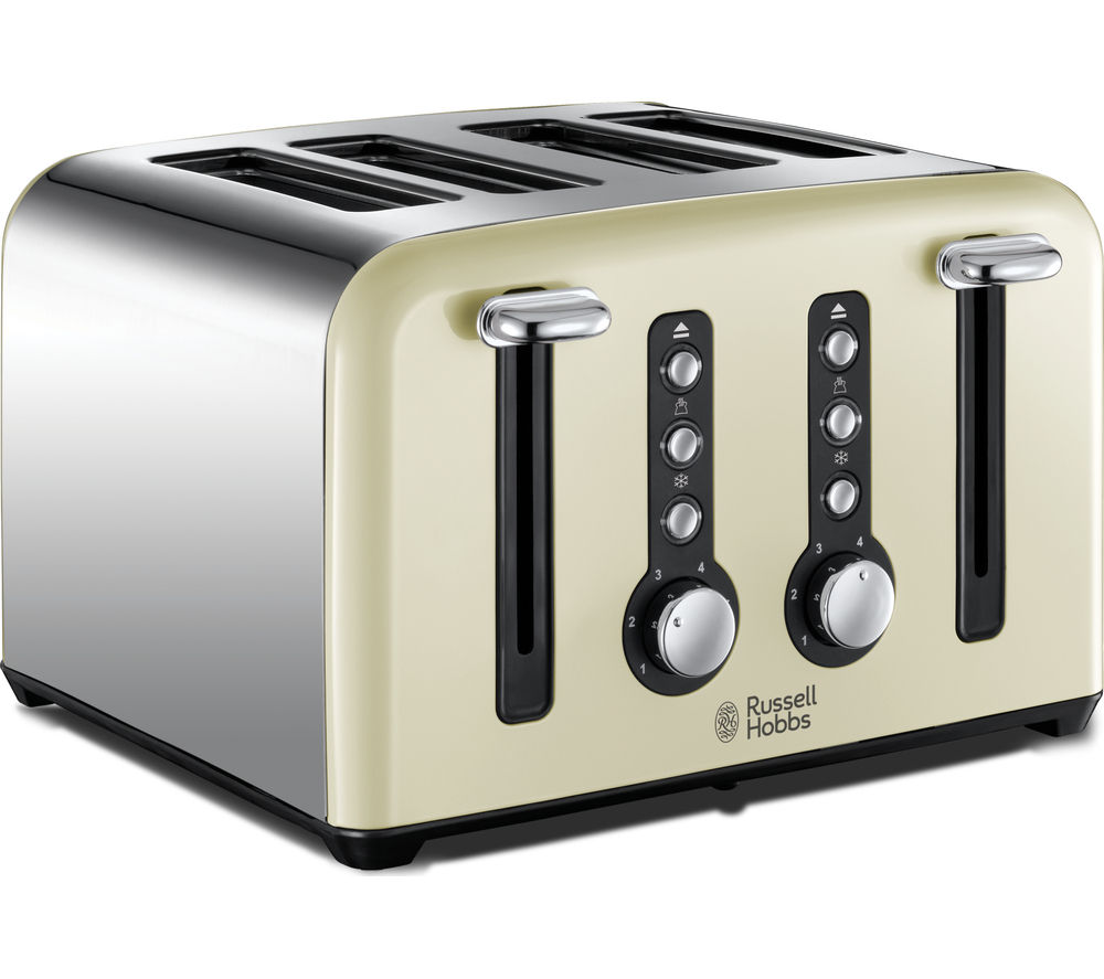 Russell Hobbs Windsor 22830 4-Slice Toaster - Cream, Cream