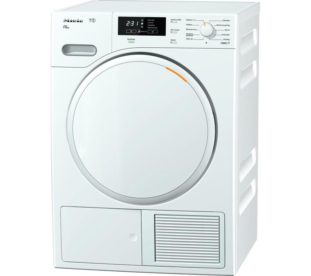 Buy MIELE TMB340 WP Heat Pump Tumble Dryer White + G4920 BK Fullsize