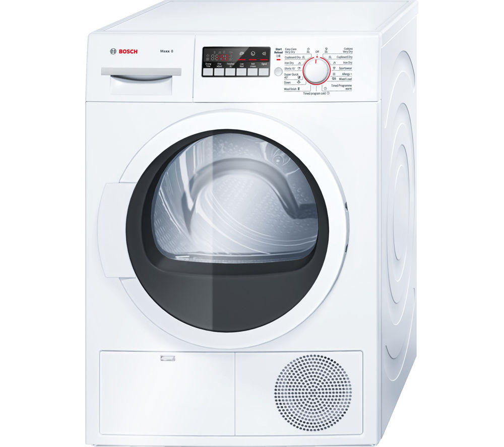 Buy BOSCH Maxx 8 WTB86300GB Condenser Tumble Dryer - White | Free ...