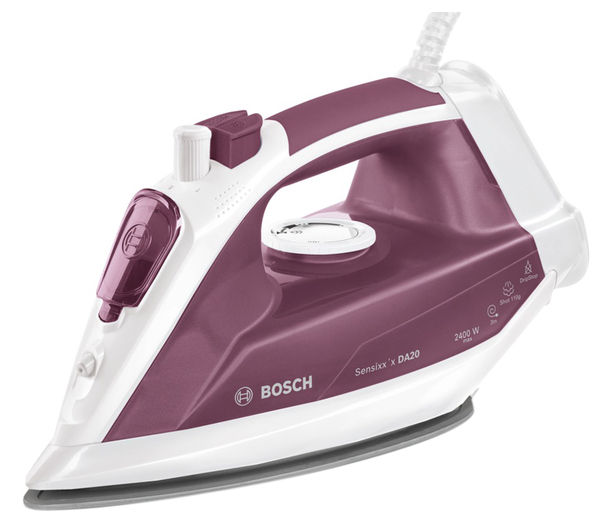 Buy BOSCH TDA2040GB Steam Iron White & Dusty Rose Free Delivery