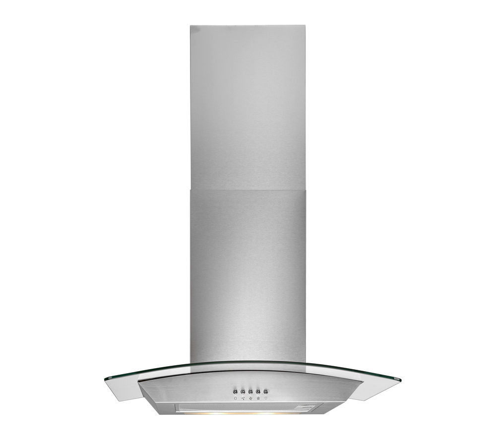 Buy LOGIK L60CHDG14 Chimney Cooker Hood Stainless Steel Free