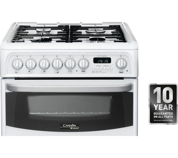 Buy CANNON CH60DHWFS Dual Fuel Cooker White Free Delivery Currys