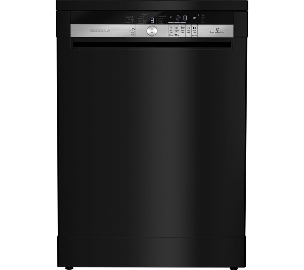 Grundig GNF41822B Full-size Dishwasher in Black