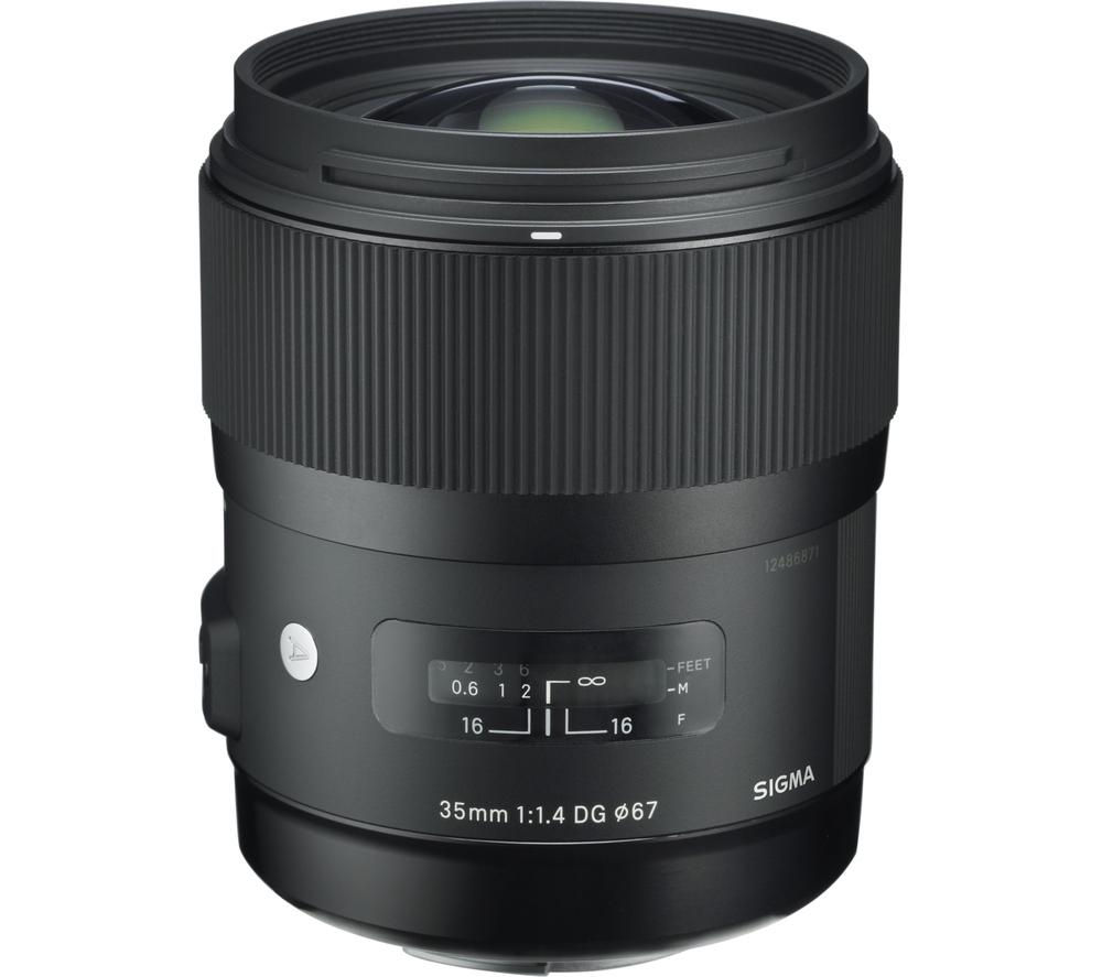 Buy SIGMA 35 mm f/1.4 DG HSM A Standard Prime Lens for Nikon Free