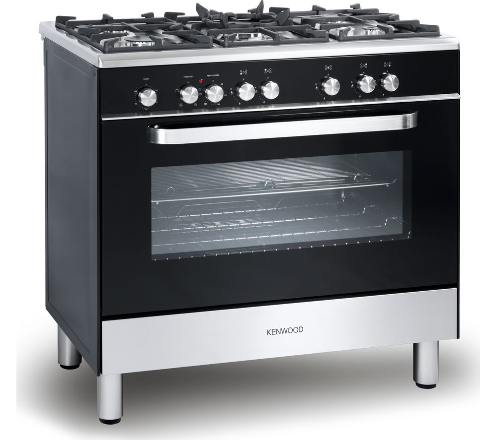 Kenwood CK305-1 Dual Fuel Range Cooker in Black