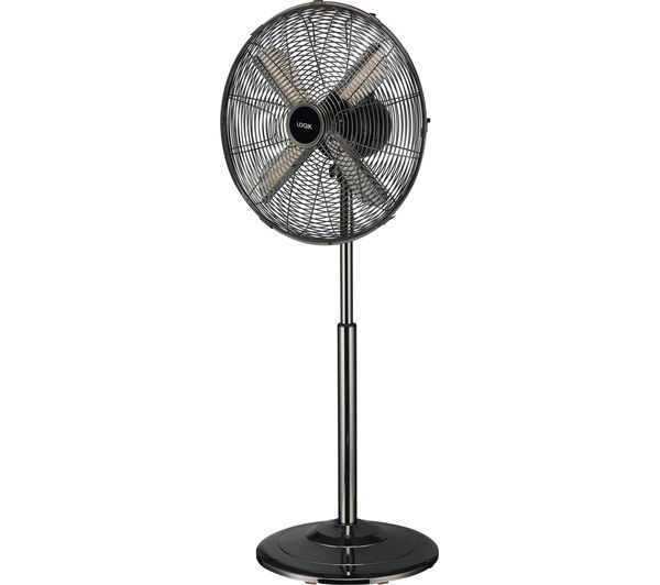 Buy LOGIK L16PFGM17 16" Pedestal Fan Gun Metal Free Delivery Currys