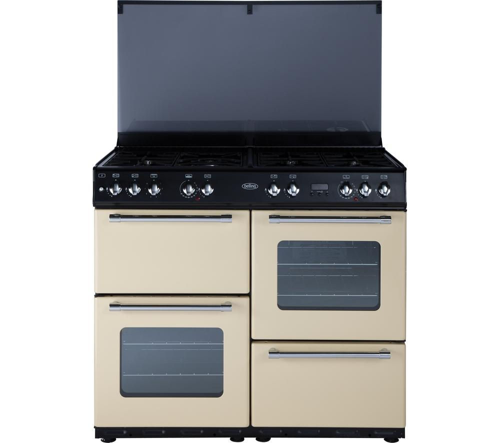 Dixons Belling Country Range 100 Dual Fuel Range Cooker Cream