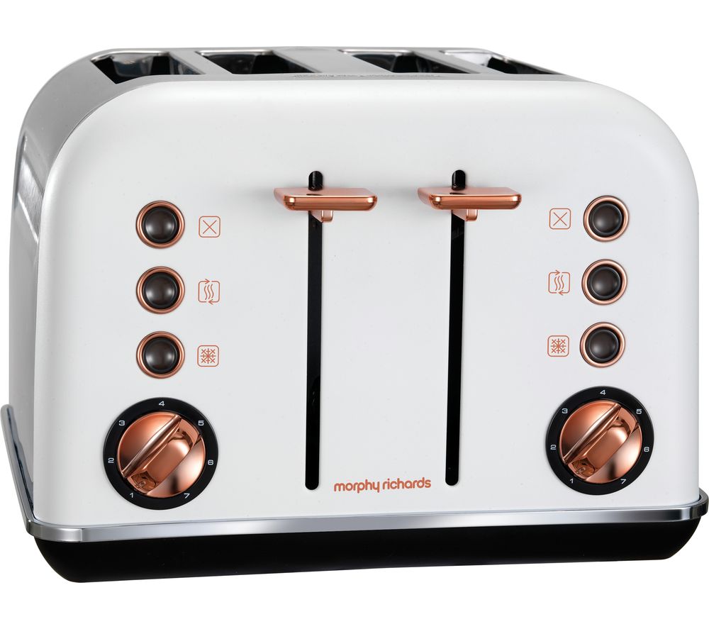 Buy MORPHY RICHARDS Accents 242106 4Slice Toaster White & Rose Gold
