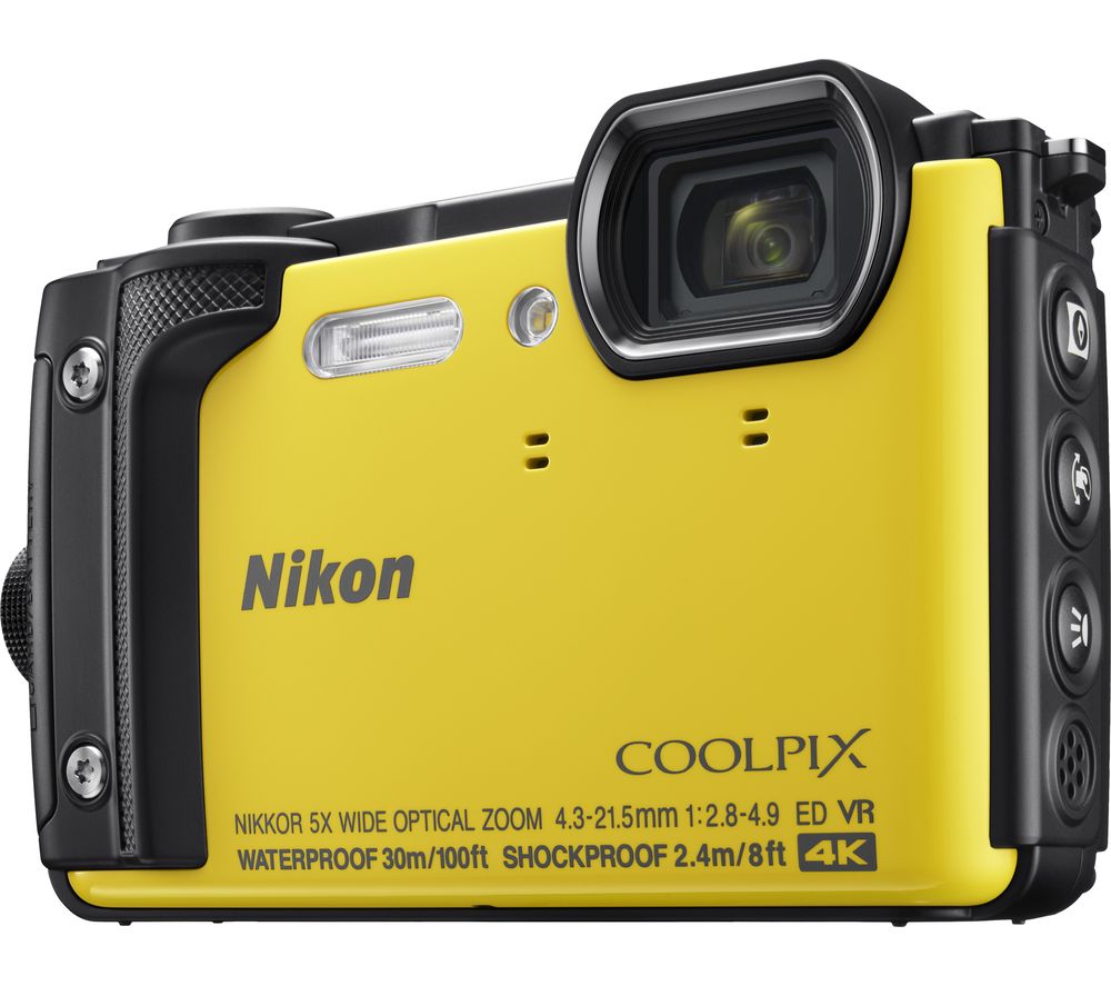 Buy NIKON COOLPIX W300 Tough Compact Camera Yellow Free Delivery