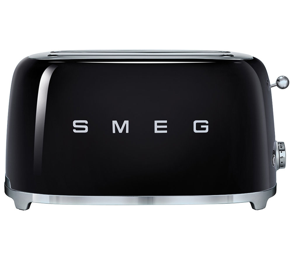 Smeg TSF02BLUK 4-Slice Toaster in Black