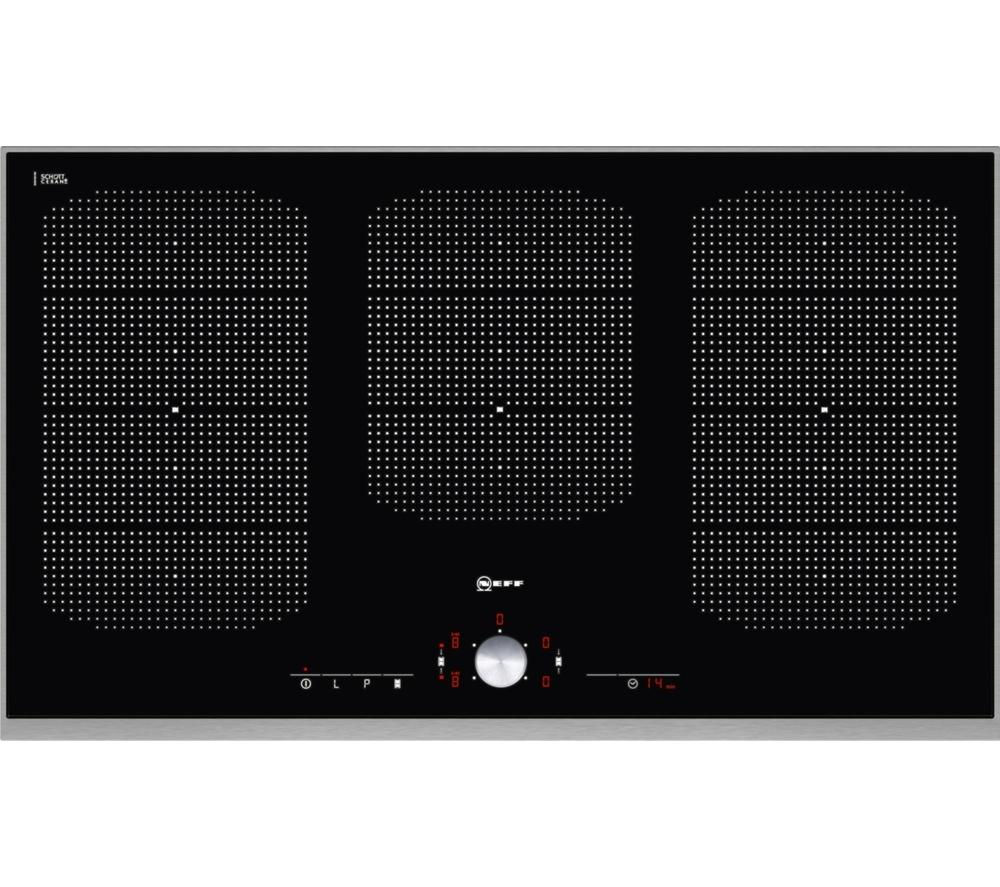 neff induction hob with integrated extractor
