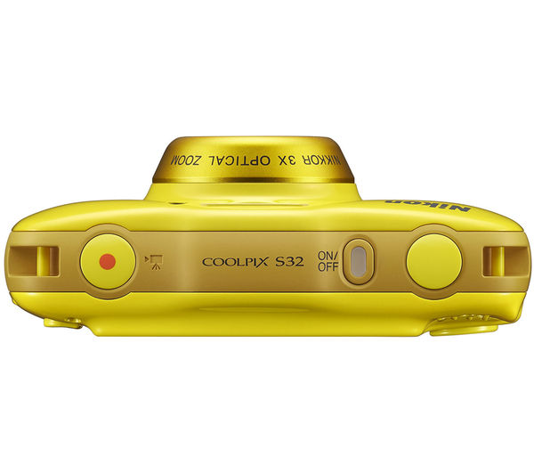 Buy NIKON COOLPIX S32 Waterproof Compact Digital Camera Yellow Free