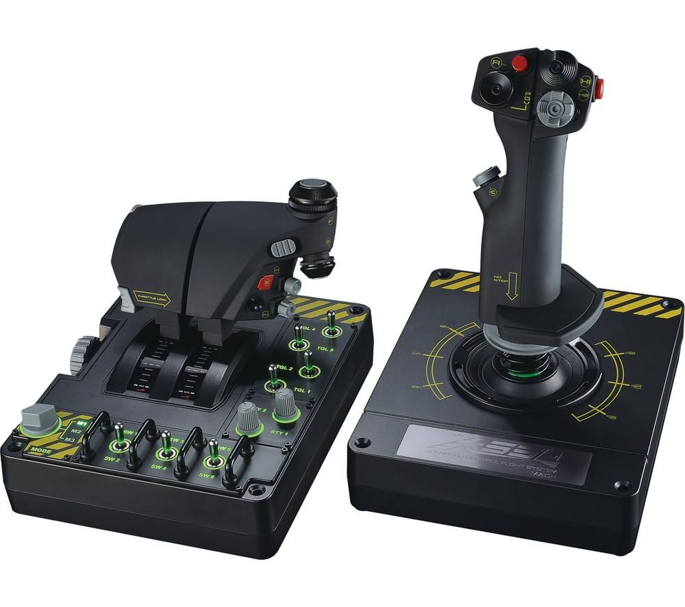 saitek x52 flight control system joystick throttle usb 2.0