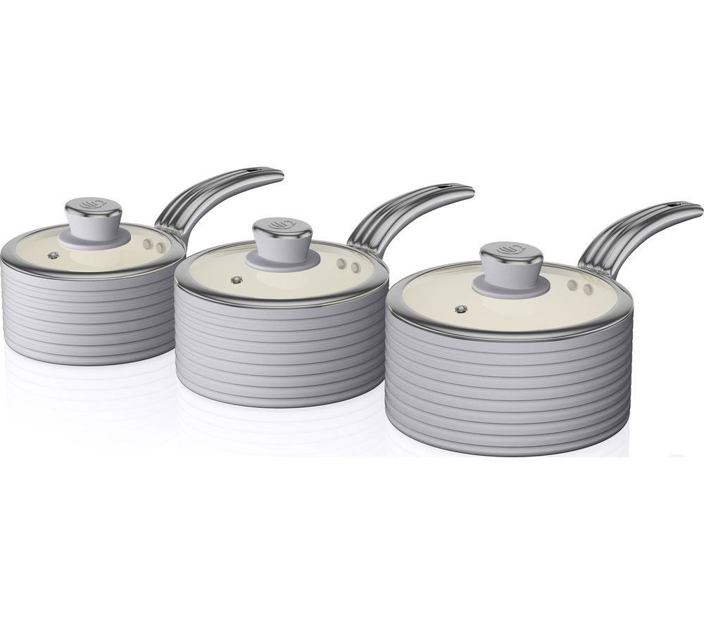 SWAN  Retro SWPS3020GRN 3-piece Non-stick Saucepan Set Review