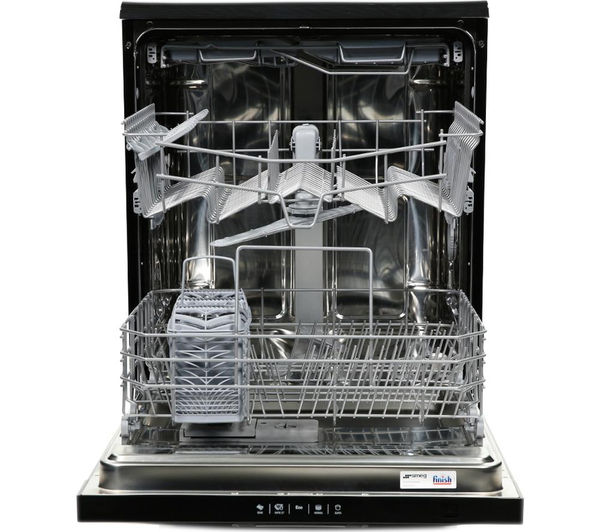 Buy SMEG DFD6133BL Fullsize Dishwasher Black + FAB30RFC 70/30 Fridge