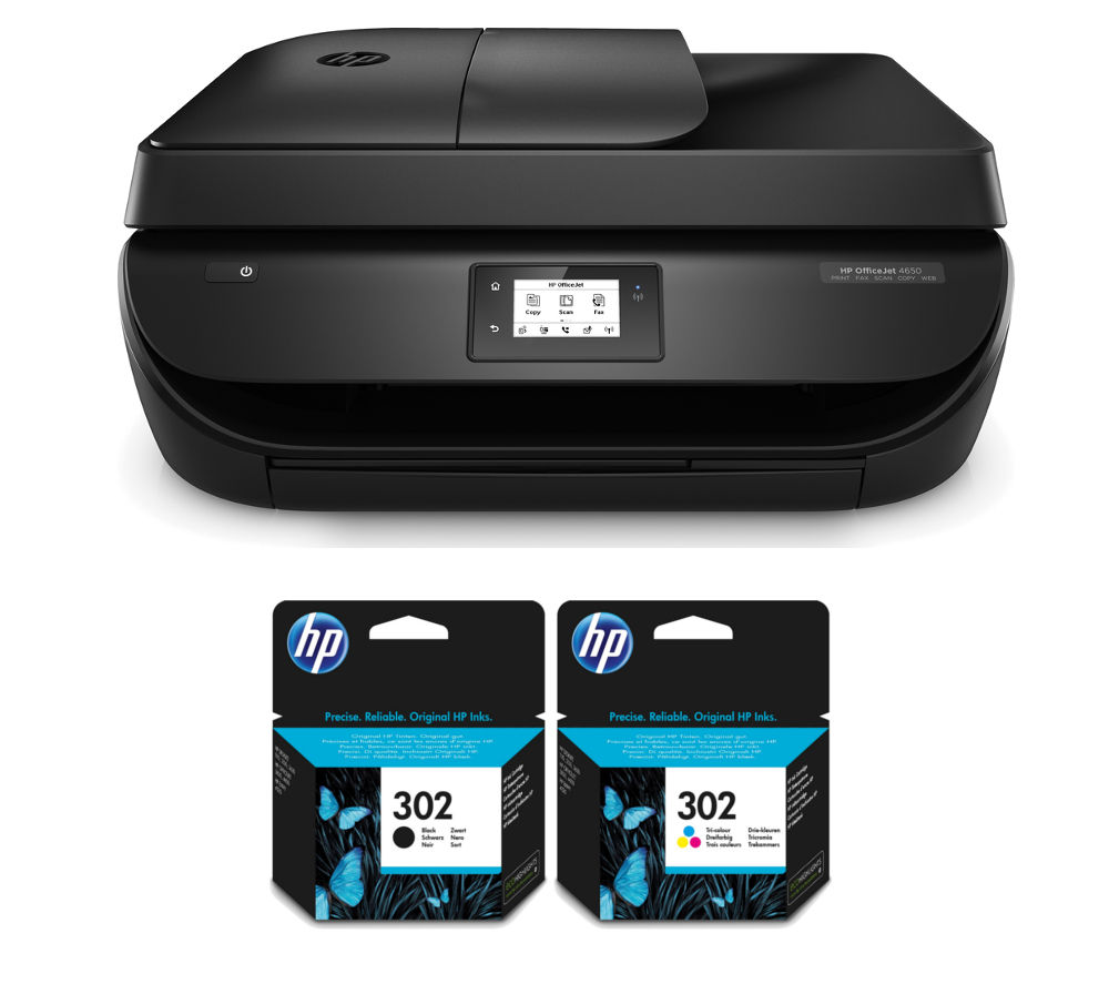 HP OfficeJet 4650 AllinOne Printer with Tricolour & Black Ink