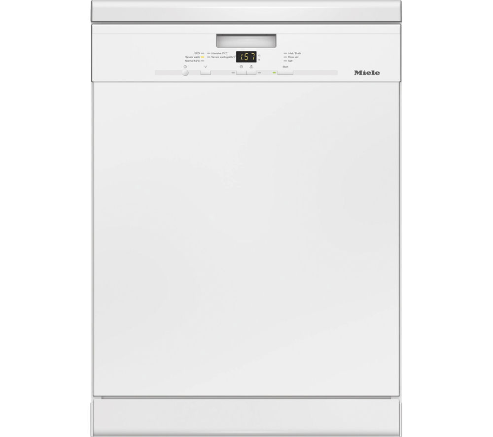 Miele G4920 SCi Full-size Semi-Integrated Dishwasher in White