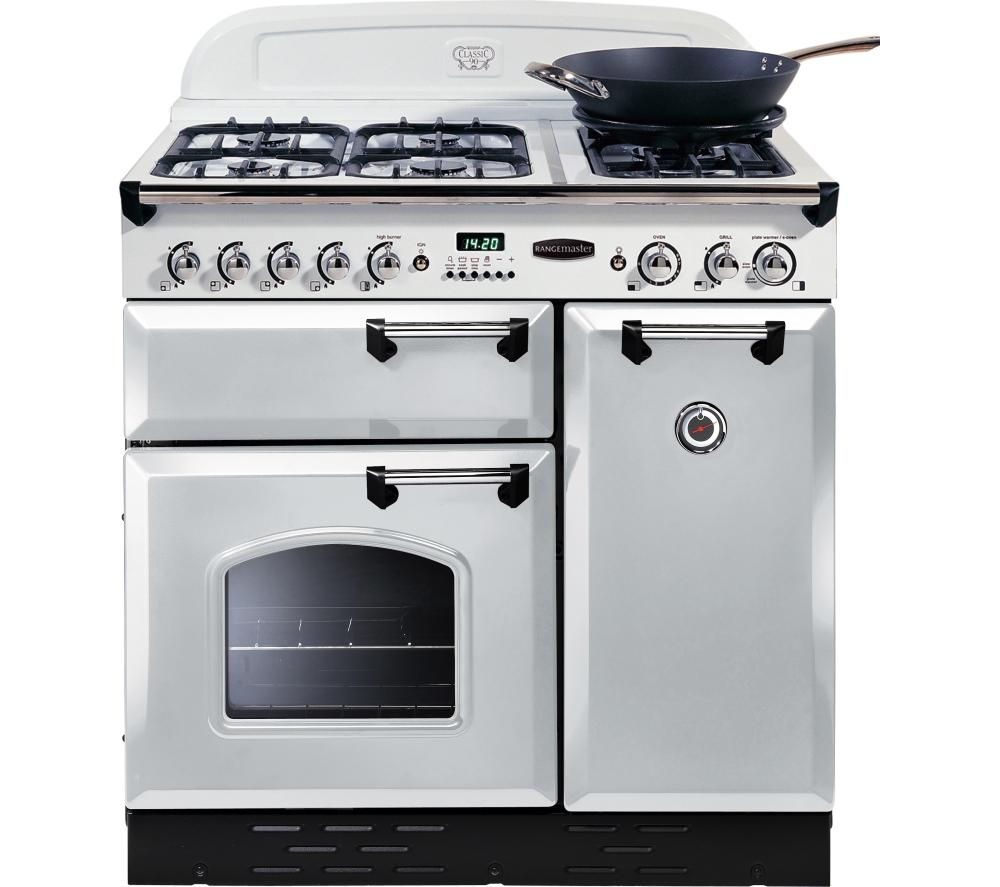 Buy RANGEMASTER Classic 90 LPG Range Cooker White Free Delivery