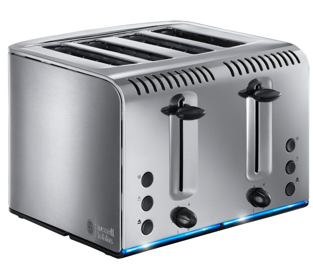 Russell Hobbs Buckingham 4-Slice Toaster - Stainless Steel, Stainless Steel