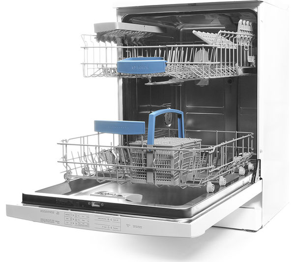 Buy BOSCH Serie 6 SMS53M02GB Fullsize Dishwasher White + WAB24161GB Washing Machine White