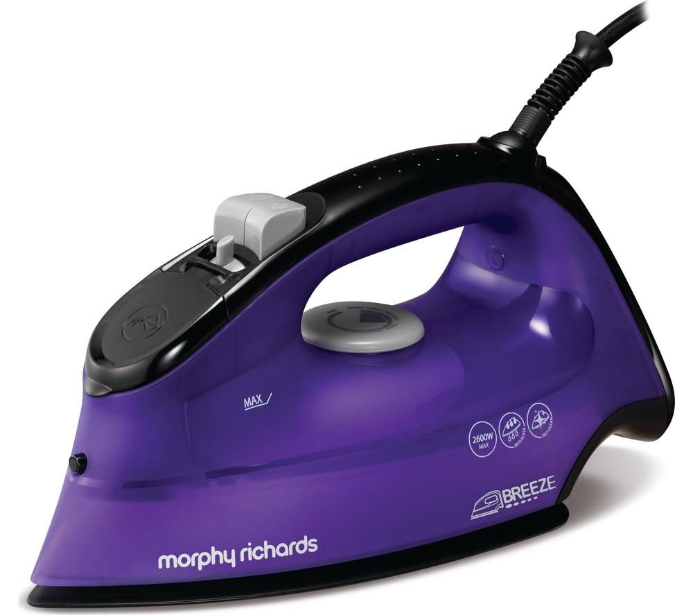 Buy MORPHY RICHARDS Breeze Steam 300253 Steam Iron Black & Purple
