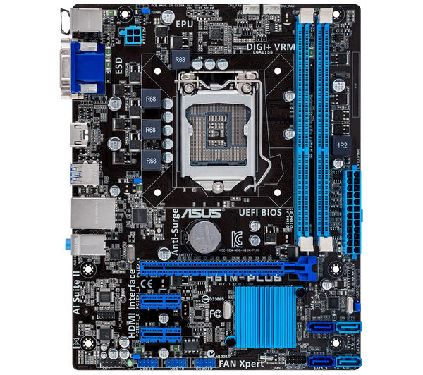 ASUS H81M-PLUS H81 Micro-ATX Motherboard - 1150 socket Deals | PC World