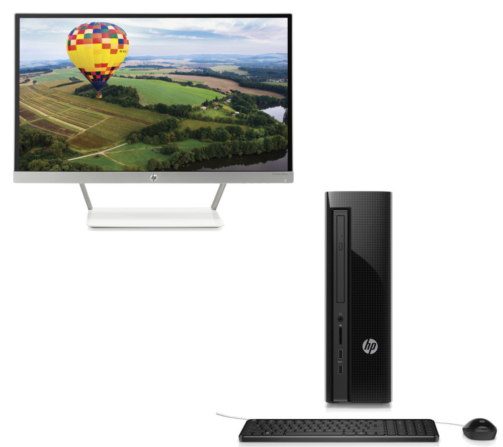 Buy HP Slimline 450 Desktop PC & Pavilion 24xw Full HD 23.8" IPS LED