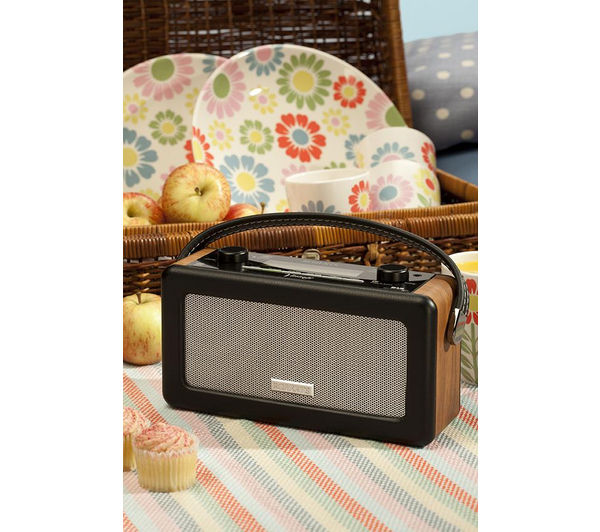 Buy ROBERTS Vintage Portable DAB Radio Black Free Delivery Currys