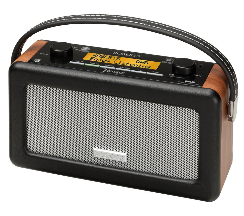 Buy ROBERTS Vintage Portable DAB Radio Black Free Delivery Currys