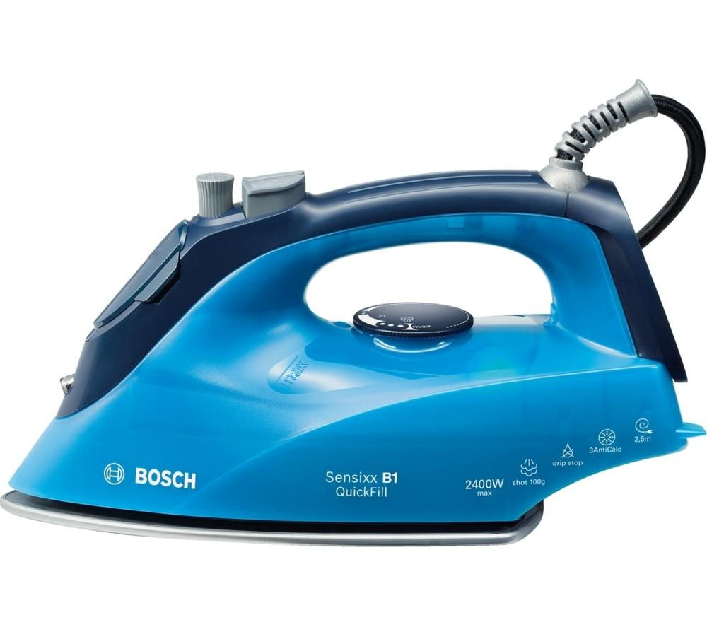 Buy BOSCH TDA2660 Steam Iron Ice Blue Free Delivery Currys
