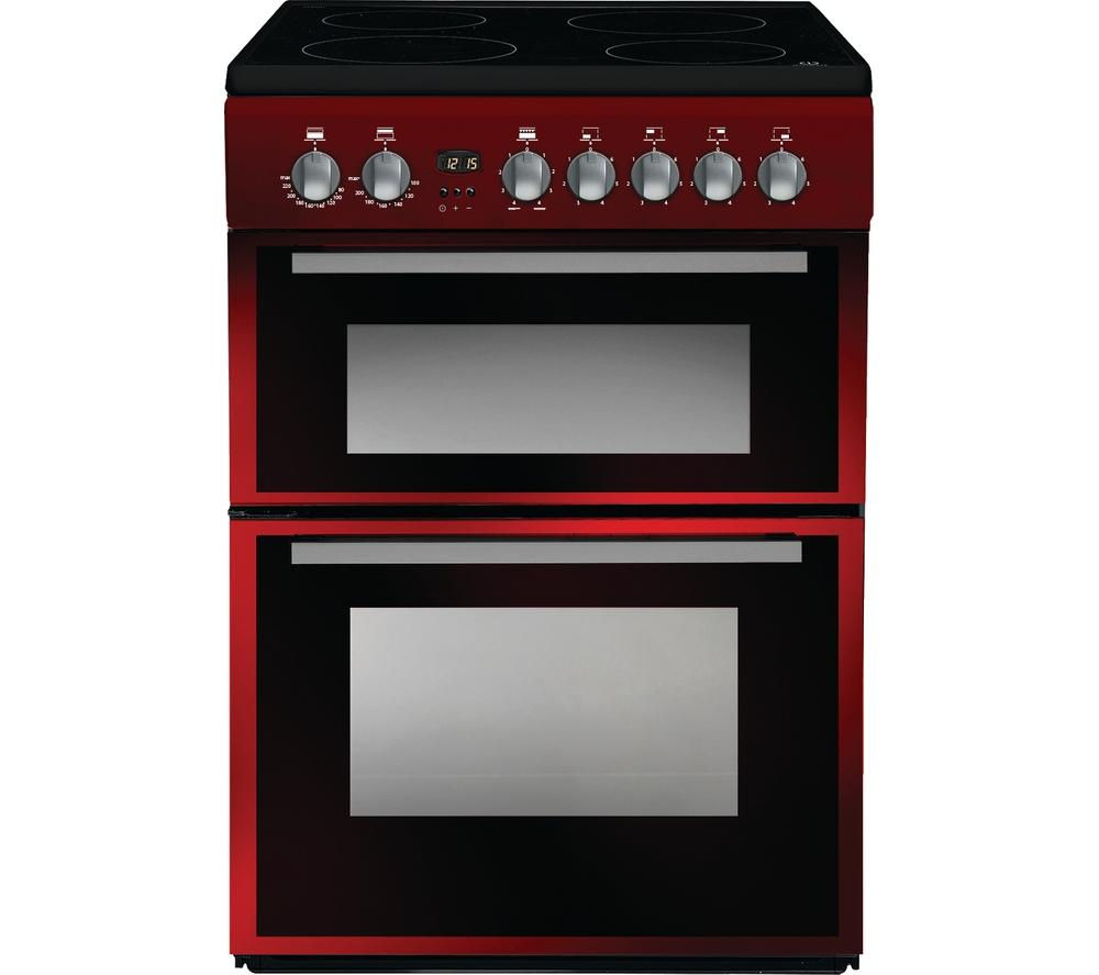 Buy Indesit Dd60c2cr 60 Cm Electric Ceramic Cooker Red Free Delivery Currys 1579