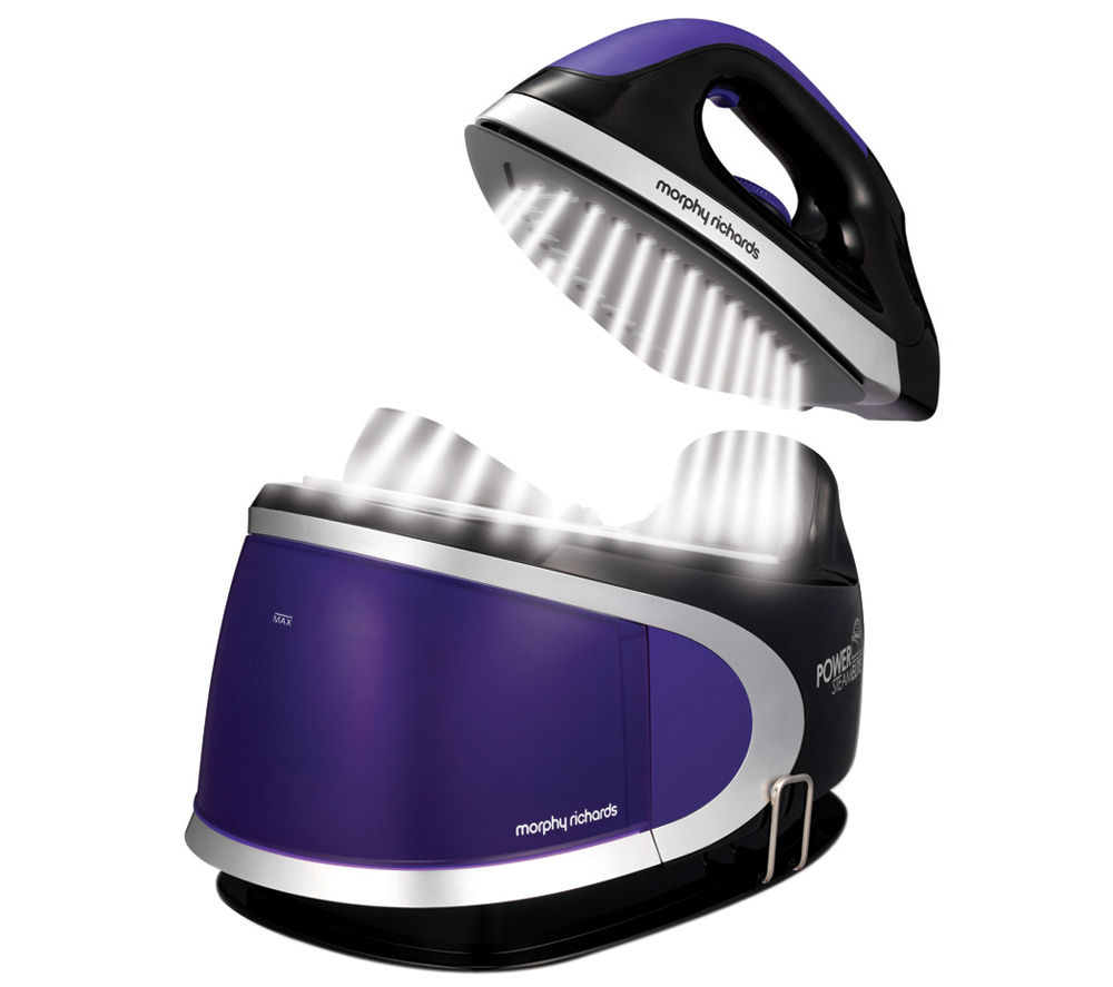 MORPHY RICHARDS 330004 Steam Generator Iron Black & Purple