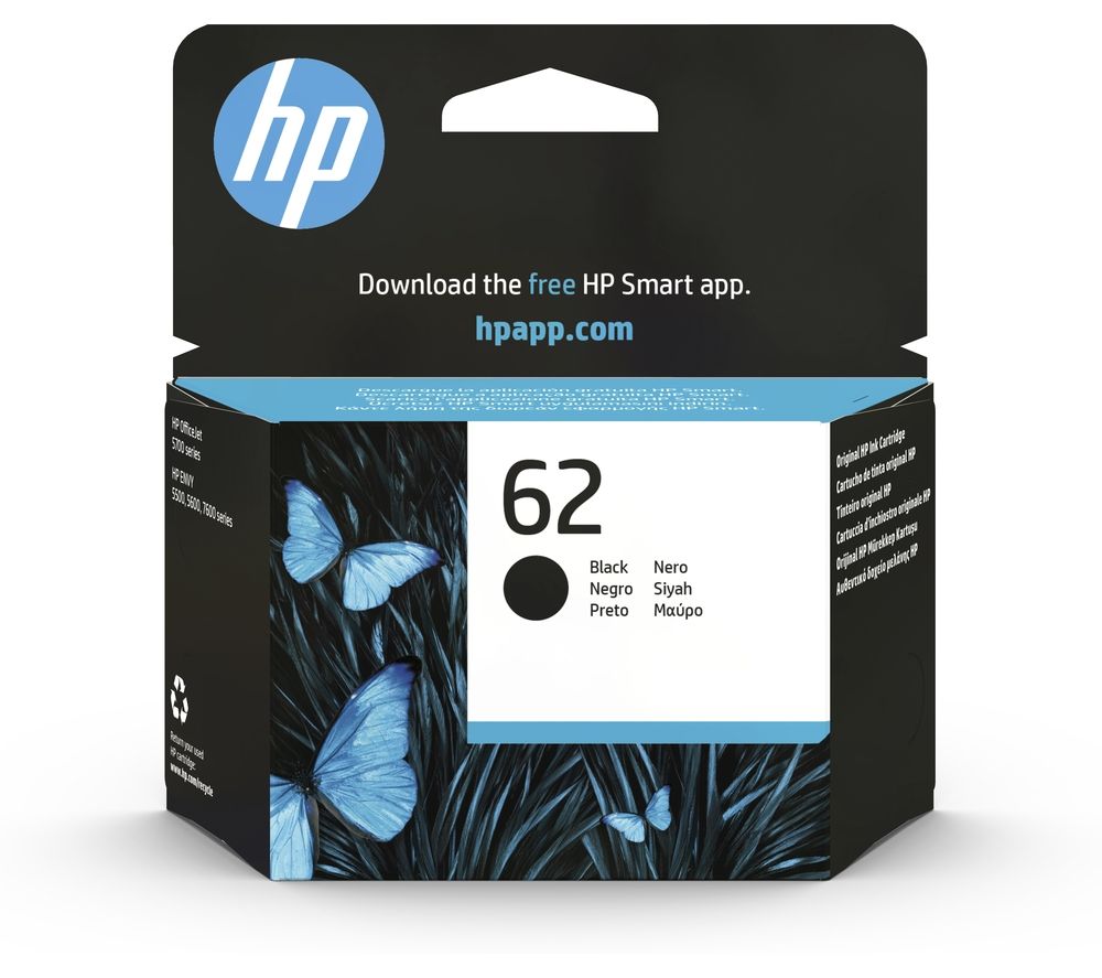 hp 62 black ink