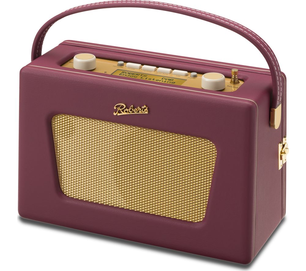 Buy ROBERTS Sovereign Portable DAB+/FM Clock Radio Burgundy Free