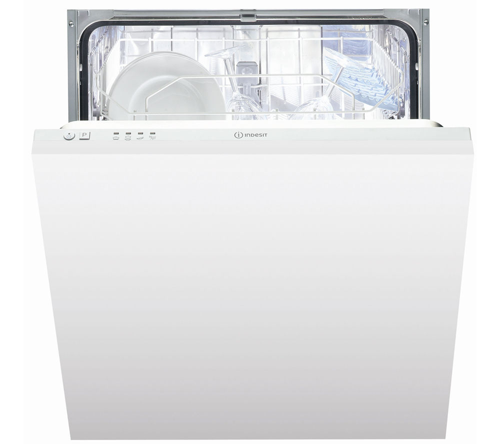 Buy INDESIT DIF04B1 Fullsize Integrated Dishwasher Free Delivery