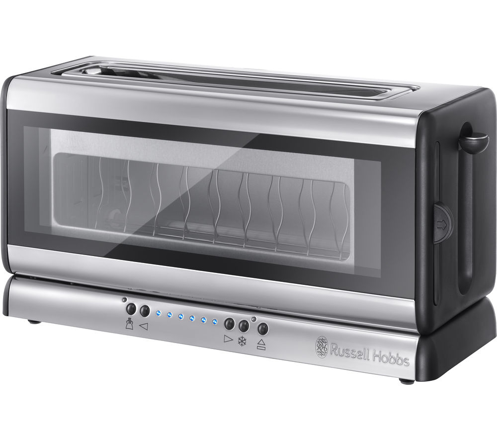 Russell Hobbs 21310 2-Slice Toaster - Black Glass, Black