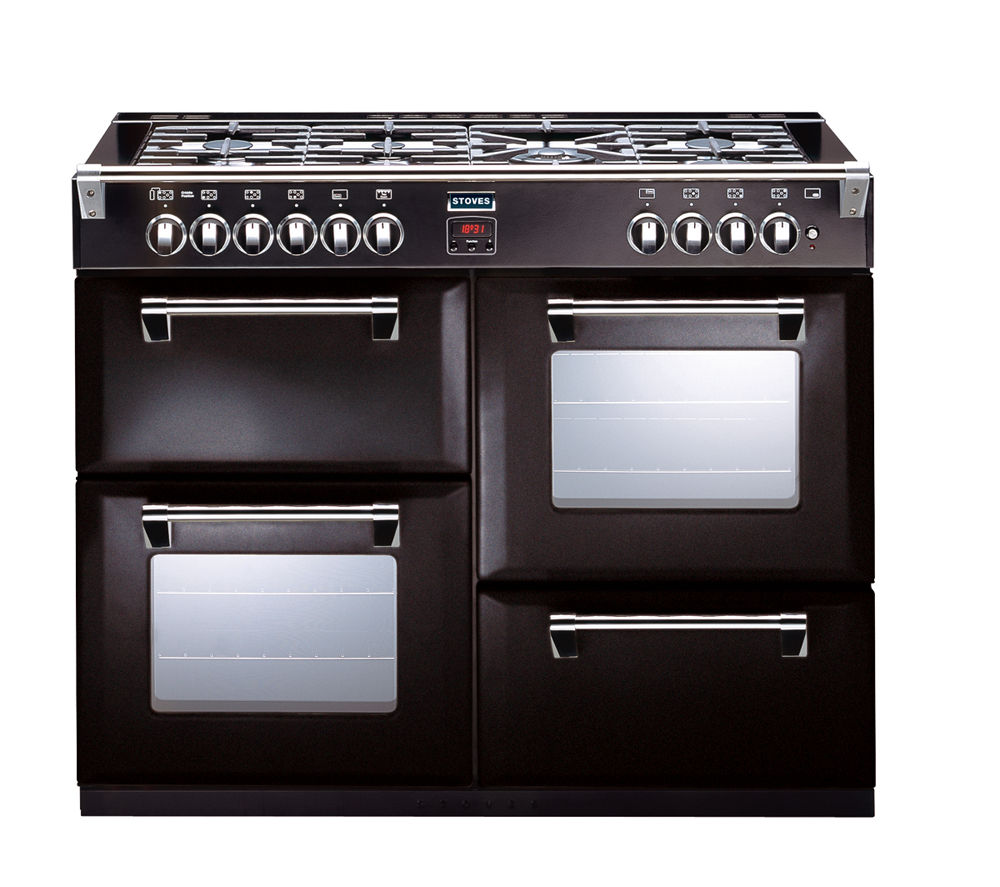 Buy STOVES Richmond 1000GT Gas Range Cooker Black Free Delivery