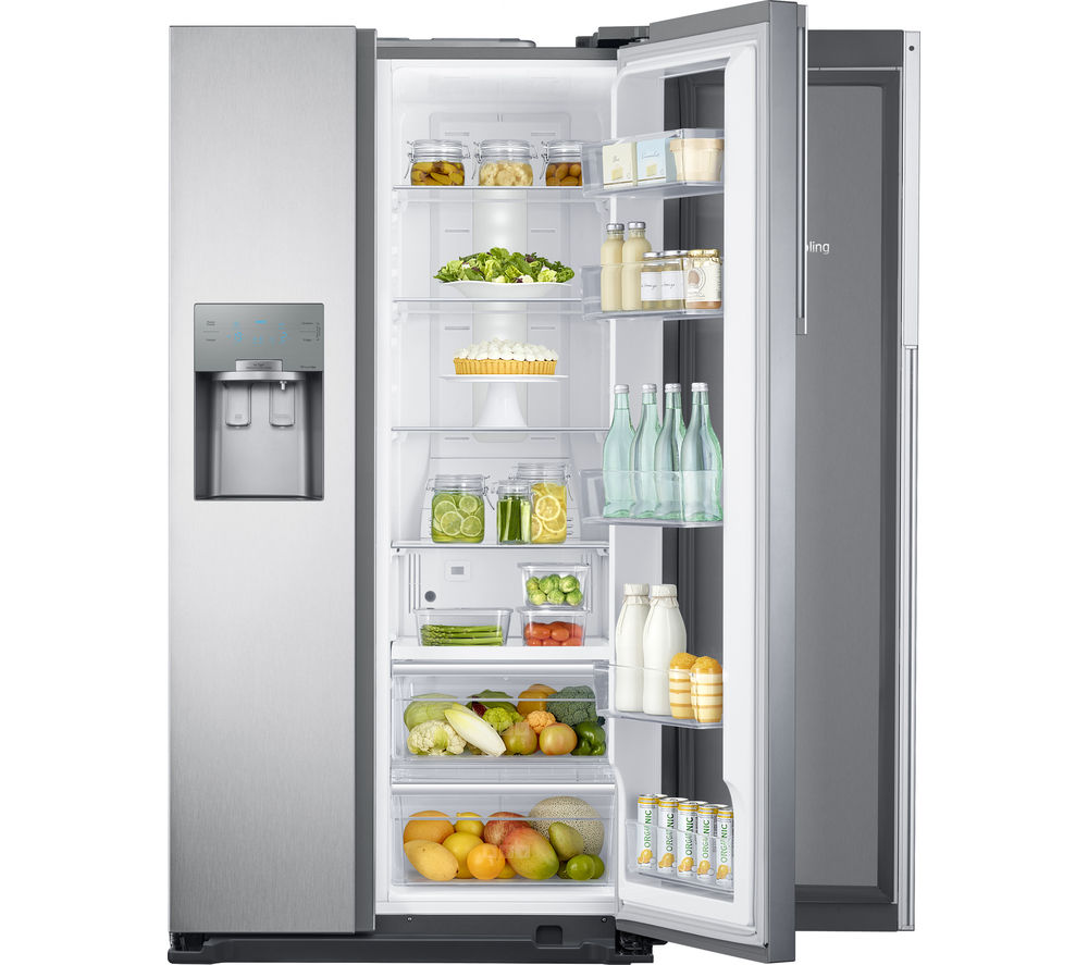 Samsung Food ShowCase RH56J6917SL American-Style Fridge Freezer - Steel