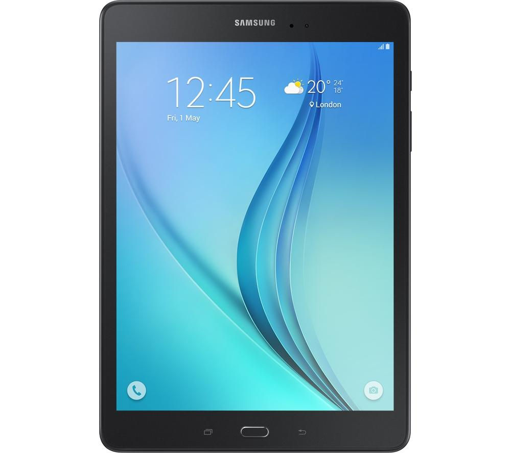 Image of Samsung Galaxy Tab A 9.7" 4G Tablet - 16 GB, Black, Black