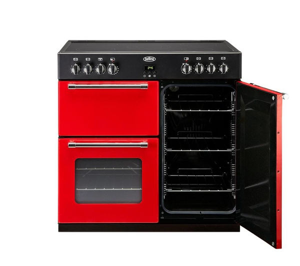 Buy BELLING Country 90E Electric Ceramic Range Cooker Red Free