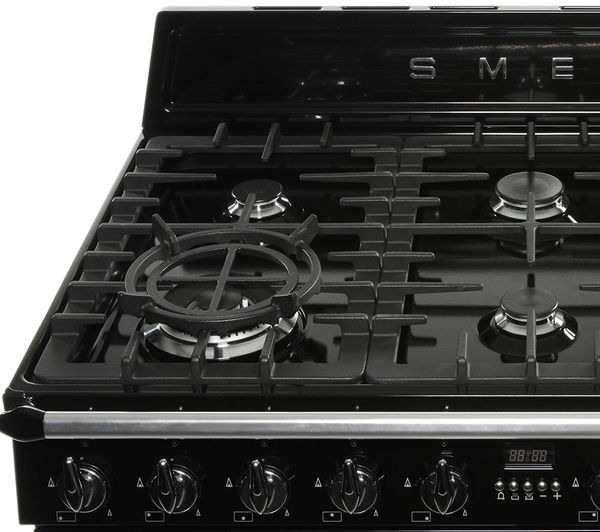Buy SMEG Victoria TR93BL Dual Fuel Range Cooker Black Free Delivery