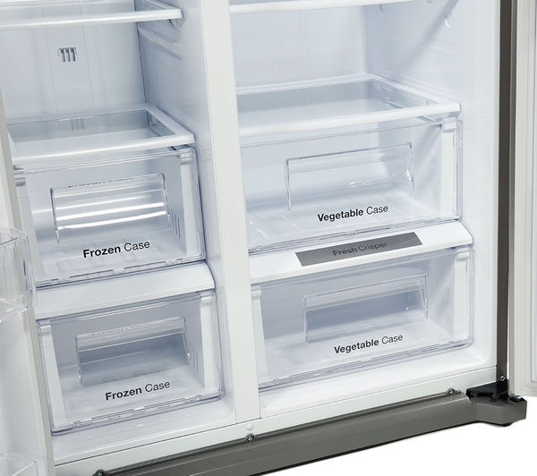 Buy DAEWOO DRX31B3S American Style Fridge Freezer Silver Free