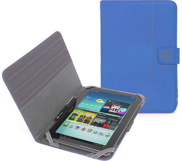 Image of TUCANO Facile Universal 10" Tablet Folio Cover - Blue