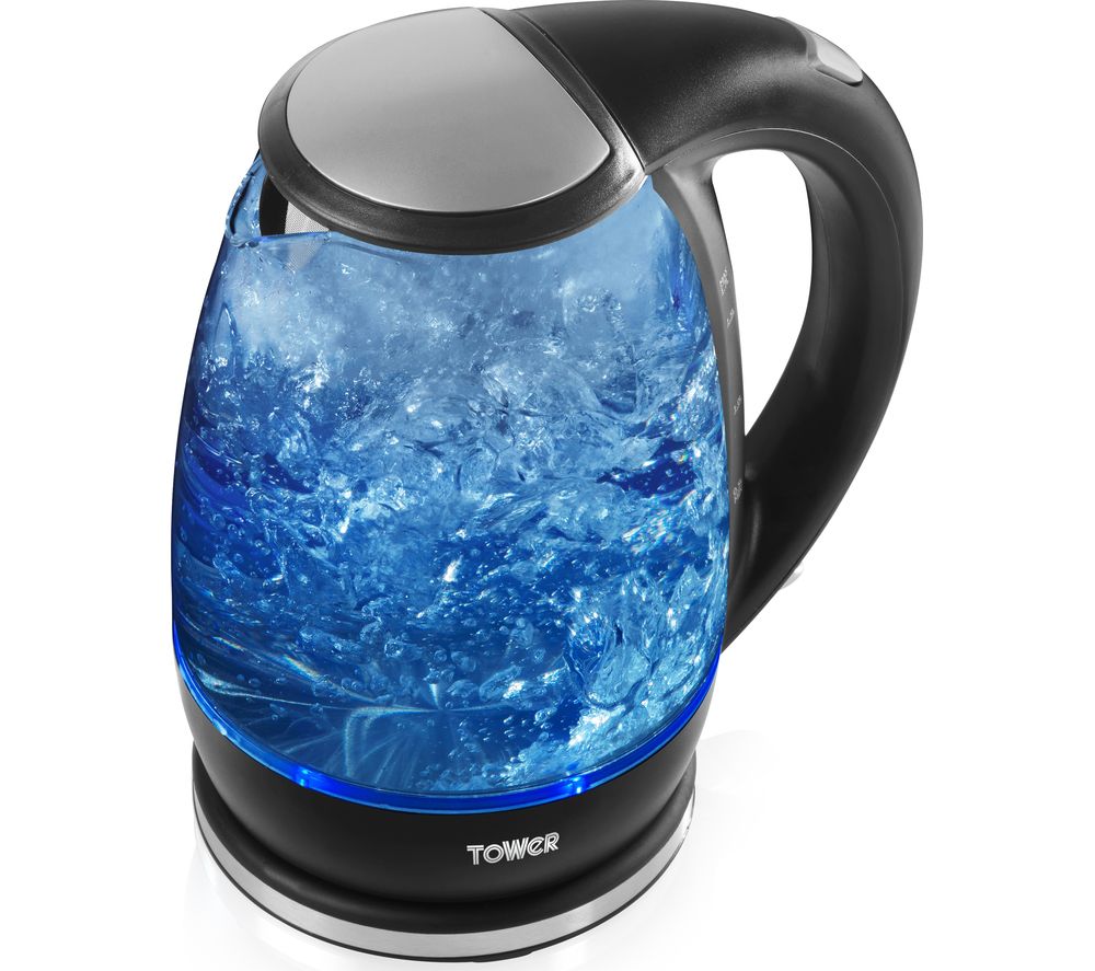 Buy TOWER T10004 Glass Jug Kettle Black Free Delivery Currys