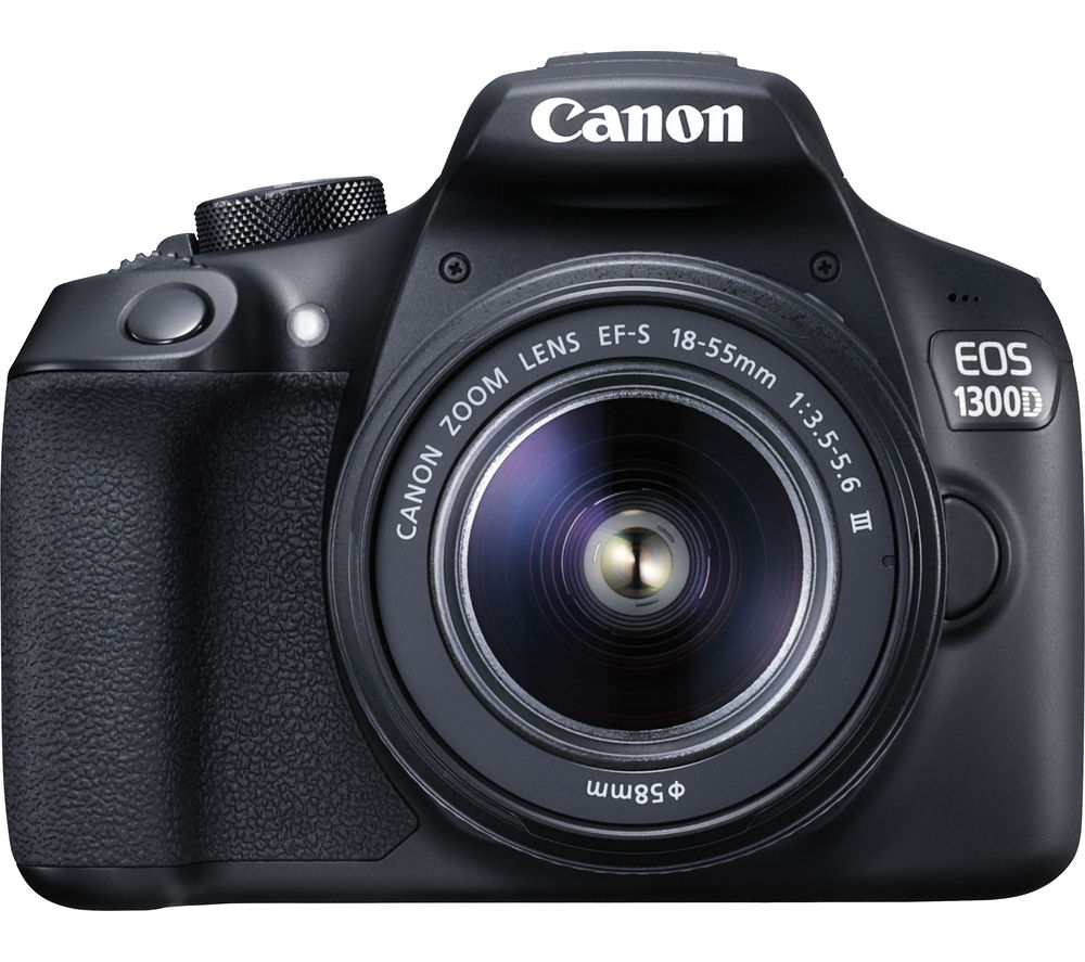 Buy CANON EOS 1300D DSLR Camera with 18-55 mm f/3.5-5.6 Lens - Black