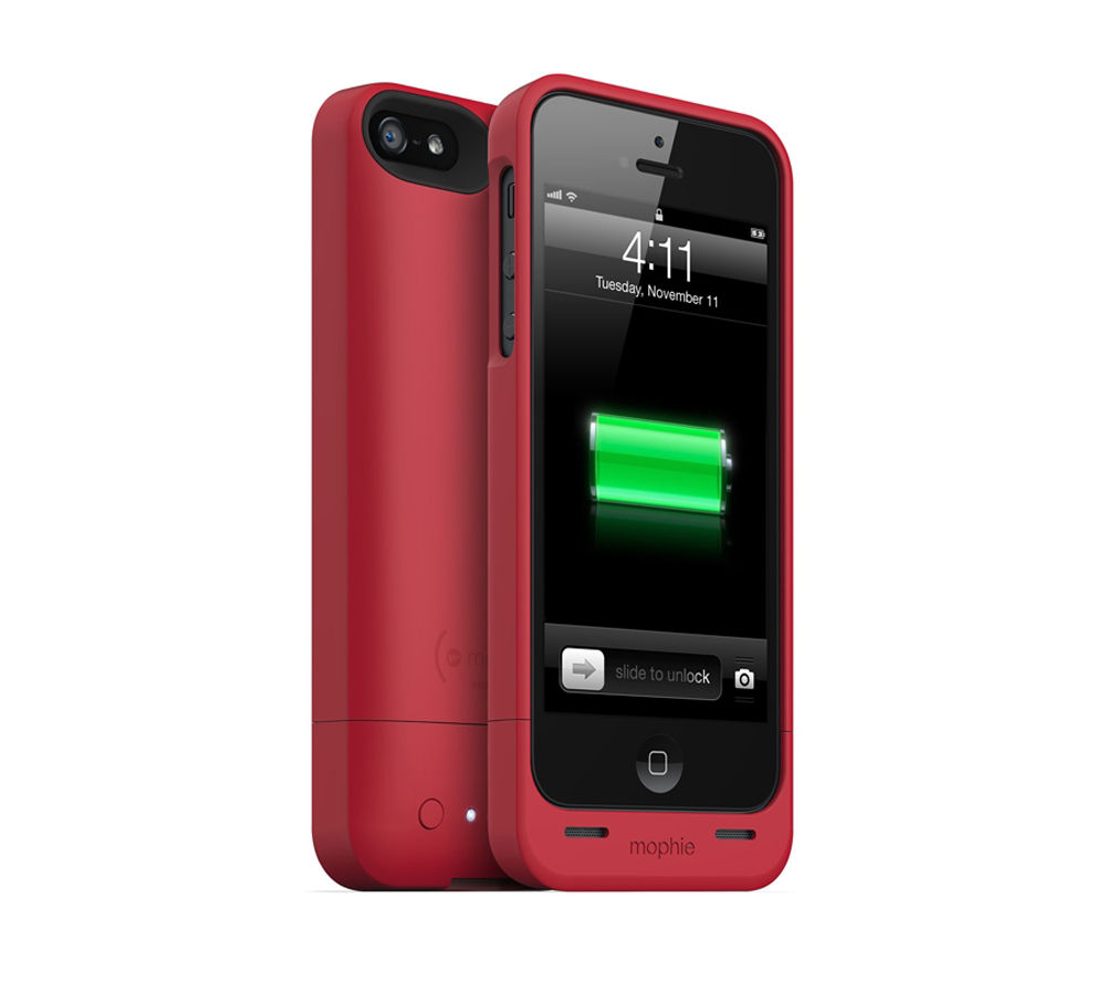 Buy MOPHIE Juice Pack Helium iPhone 5 Charging Case Red Free