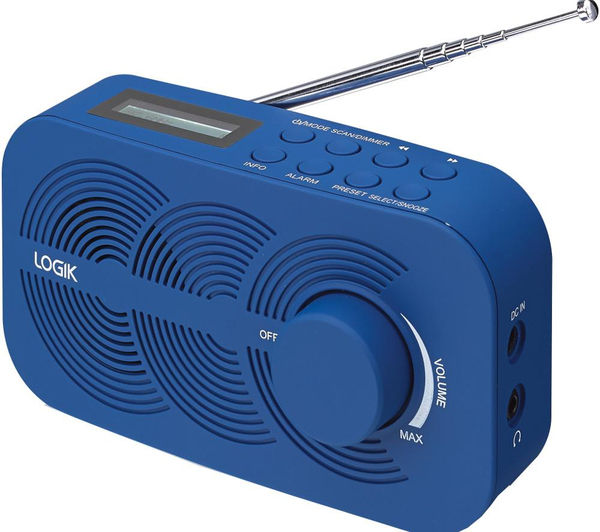 Buy LOGIK LRNDAB14 Portable DAB Radio Blue Free Delivery Currys