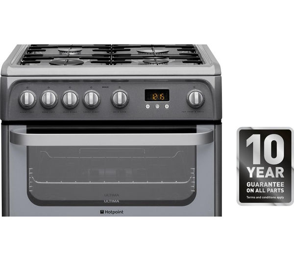 Buy HOTPOINT HUG61G Gas Cooker Graphite Free Delivery Currys