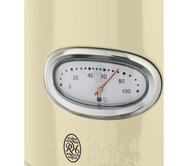 Buy RUSSELL HOBBS Retro Vintage N21672 Jug Kettle Cream Free