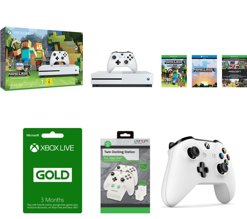 Buy MICROSOFT Xbox One S with Gaming Bundle Free Delivery Currys